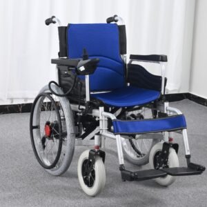 BlueGlide Foldable Electric Wheelchair
